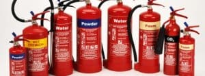 different types of fire fire extinguishers