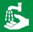 First Aid – Wash your hands hygiene symbol sign