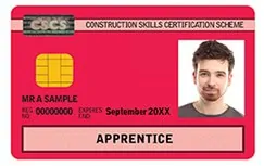 red apprentice cscs card